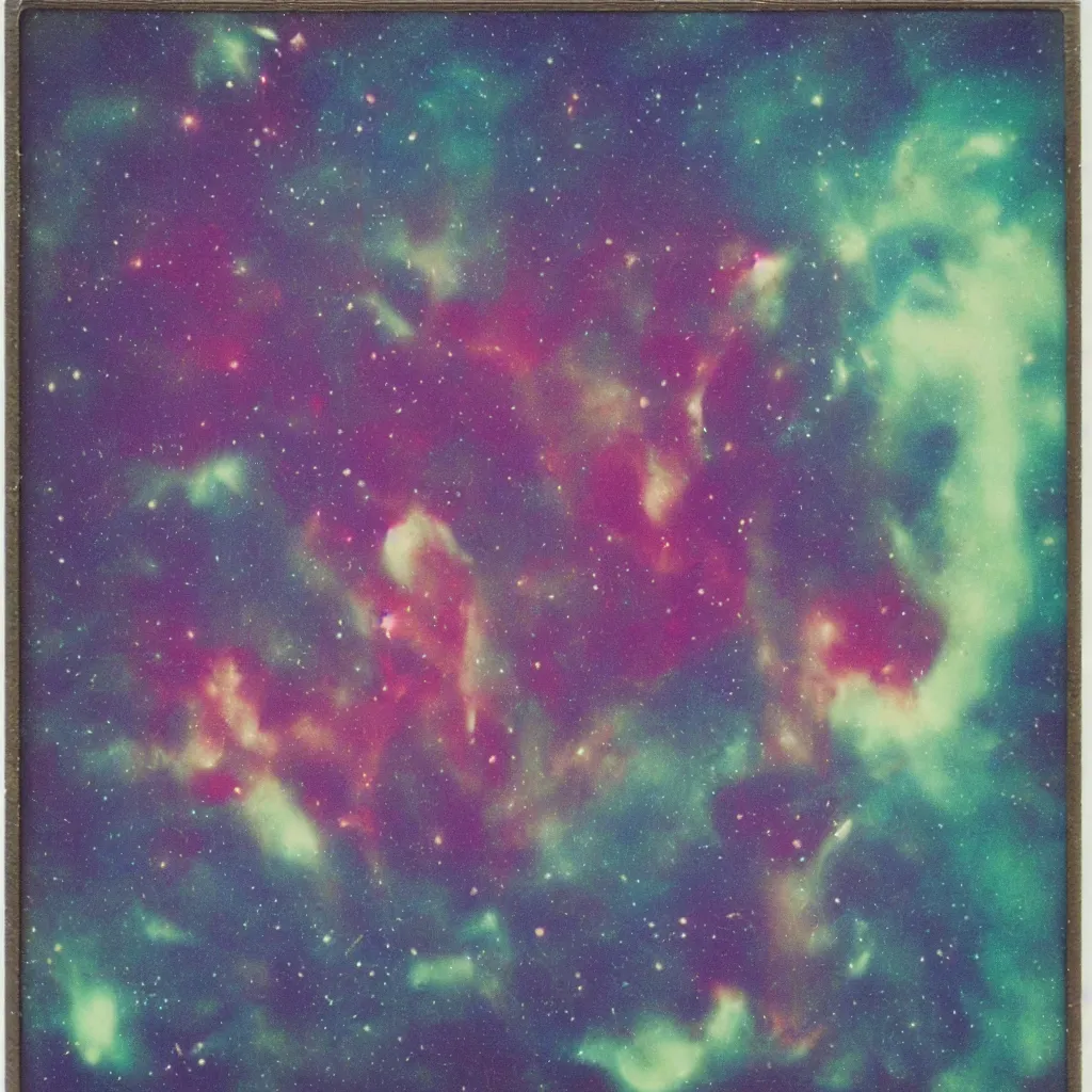 Image similar to sagittexploding nebula expired polaroid commission throwing photographed