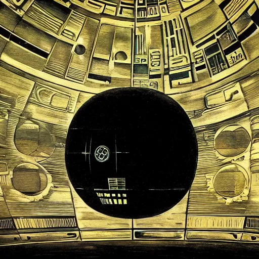 Image similar to death star, by Salvador Dali