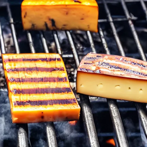 Prompt: goofy grilling cheese