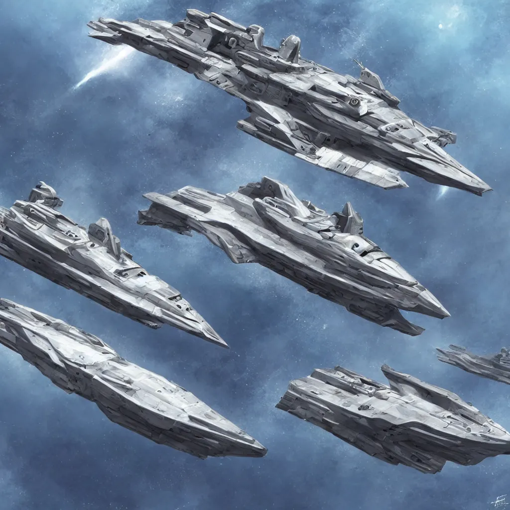 Prompt: naval spaceship concepts, armada, naval, spaceship, sci fi, photorealistic, concept art