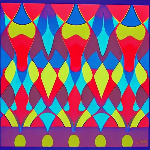 Image similar to cirque du soleil by victor vasarely