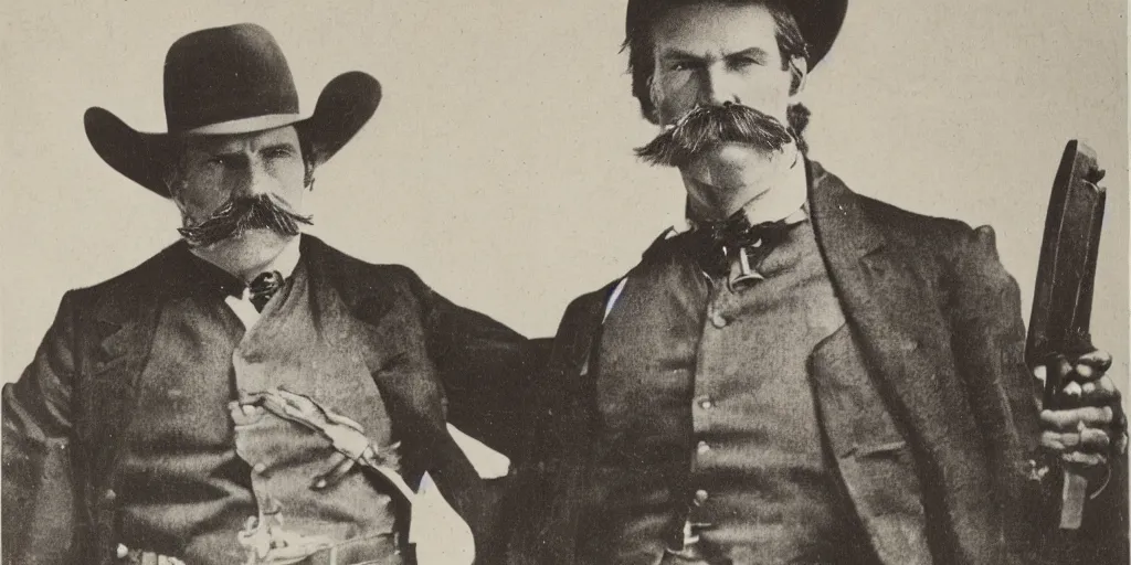 Image similar to Wyatt Earp, portrait