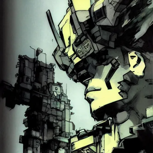 Prompt: bastion 2011, art by Yoji Shinkawa