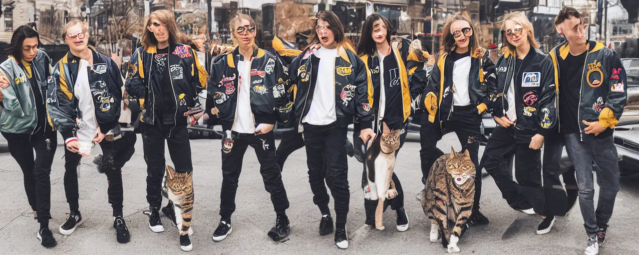 Cats in hotsell bomber jackets