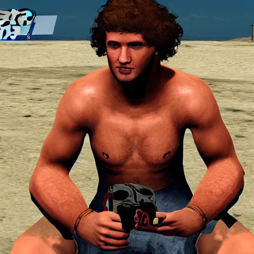 Prompt: ben askren in GTA San Andres