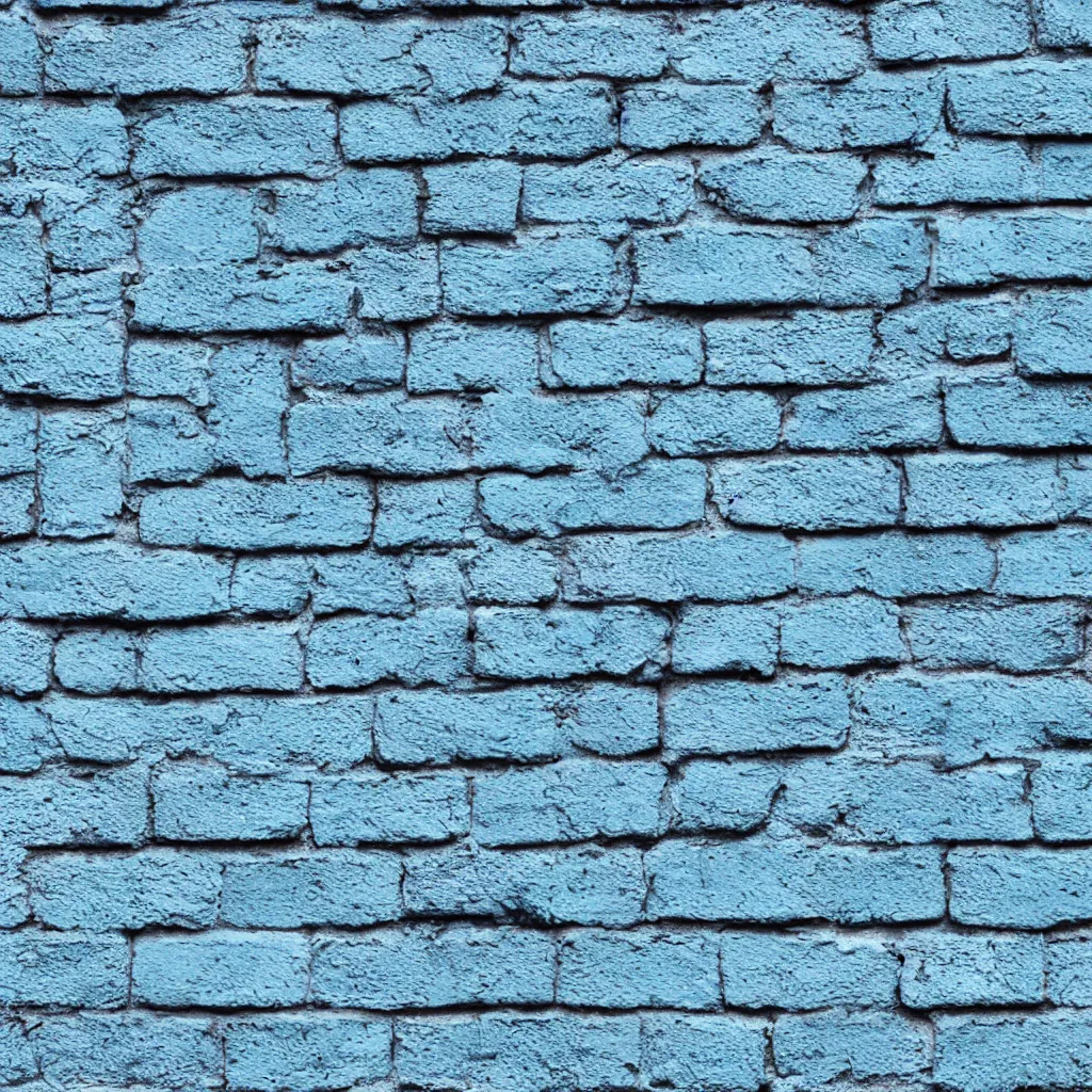 Prompt: blue painted brick texture