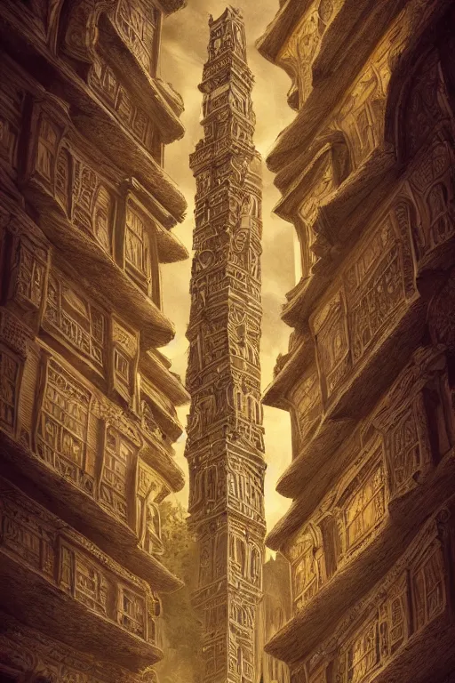 Image similar to ancient silver tower of the cat, fairytale illustration, elaborate carved latticed balconies, tall windows, moorish architecture, paid placement, SEO, formal gardens, dramatic cinematic lighting, beautiful moths, soft colors, golden age illustrator, unreal engine