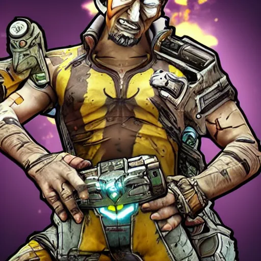 Prompt: stunning concept art of a borderlands 2 boss, highly detailed