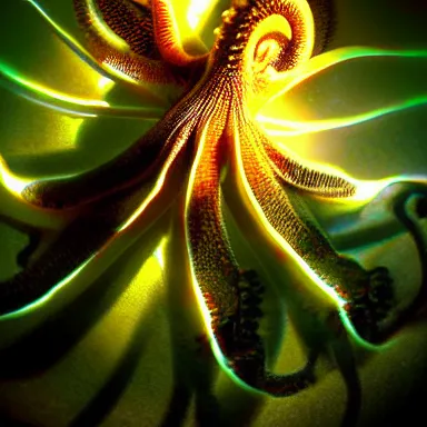 Image similar to octopus god is almighty, incredible photography, beautiful ambient light