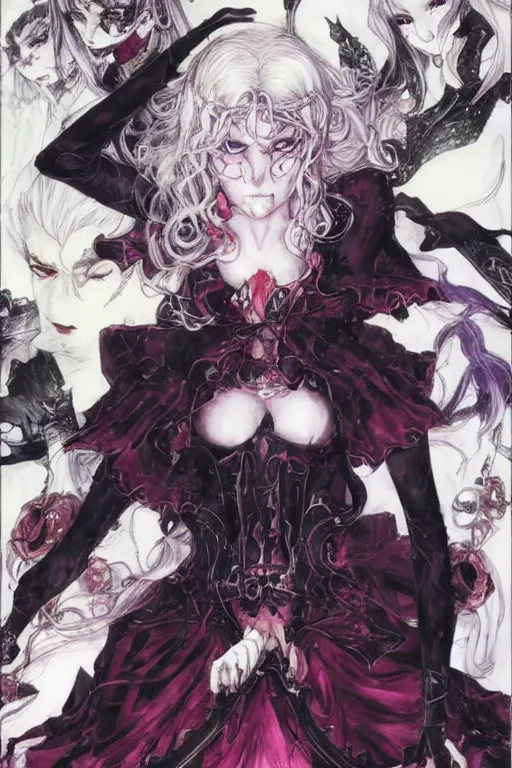 Image similar to shalltear bloodfallen by akihiko yoshida and ayami kojima