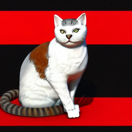 Image similar to soviet cat photorealistic