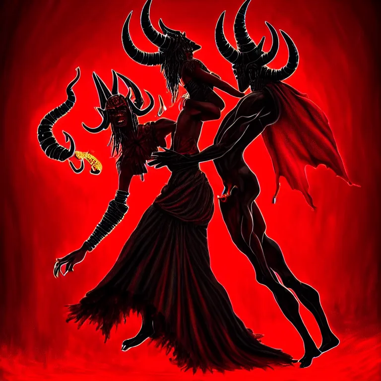 Red Devil and Demon Couple