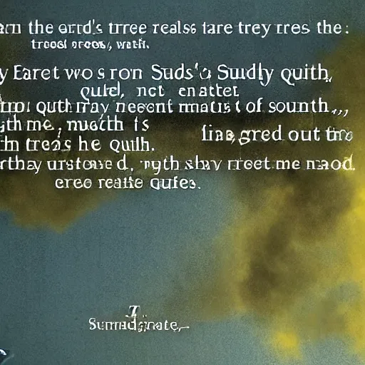 Image similar to can earth be earth when all its trees are gone, and sudsy waters have become unfit, and poisoned life no longer greets the dawn, with raucous sounds that death has caused to quit