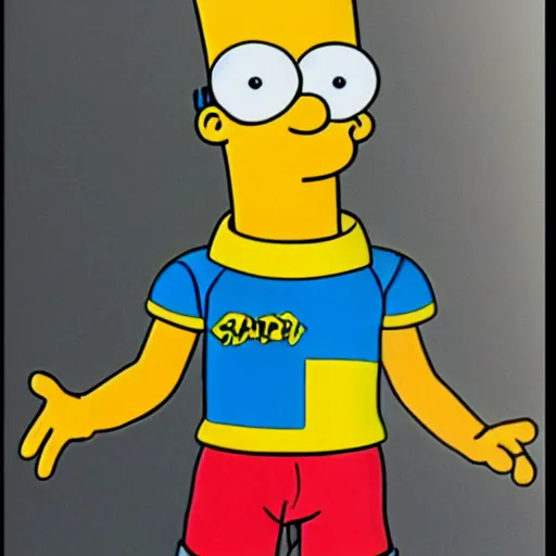 Image similar to Bart simpson in real life