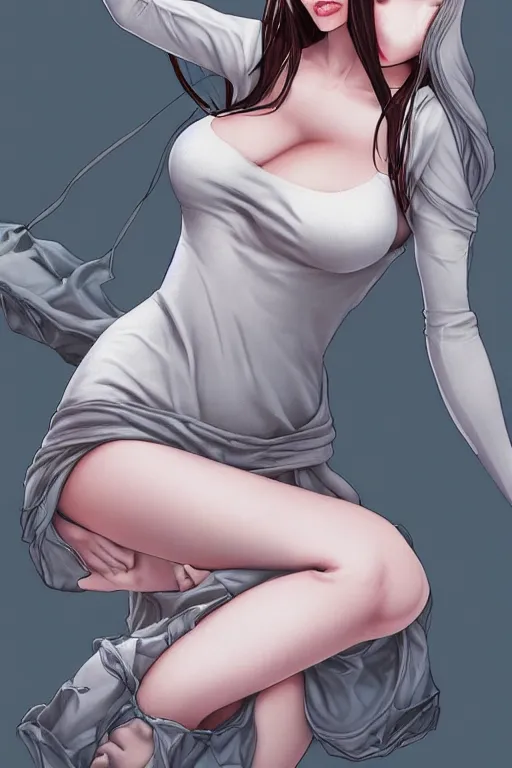 Image similar to virgin killer sweater, by artgerm, WLOP