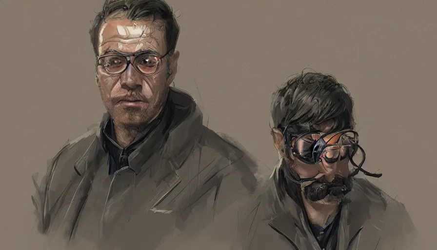 Image similar to visual storytelling, concept art of scientists by jama jurabaev, extremely detailed, trending on artstation, high quality, brush stroke