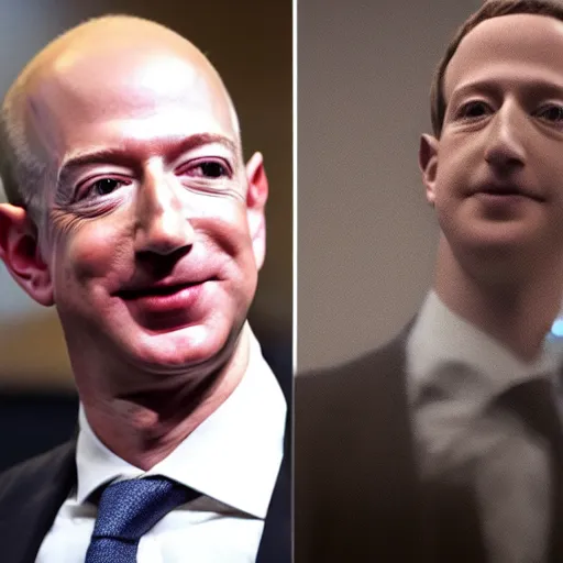 Image similar to The love child of Jeff Bezos and Mark Zuckerberg