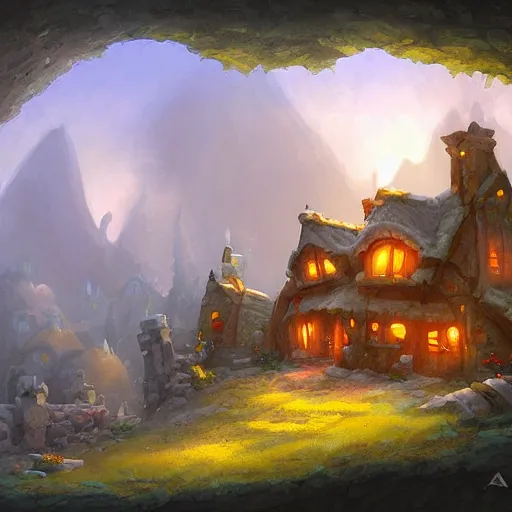 Image similar to a highly detailed fantasy digital art of a house made of cheese by andreas rocha