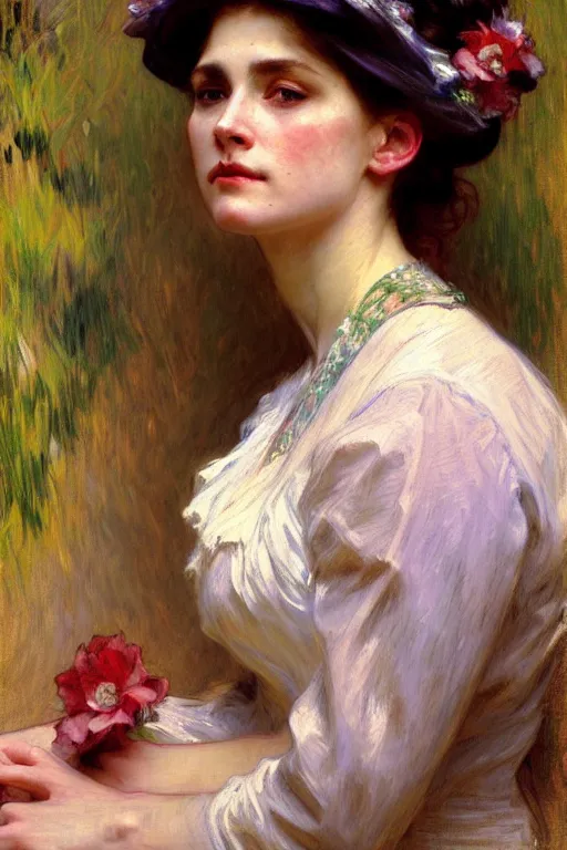victorian lady, painting by daniel gerhartz, alphonse