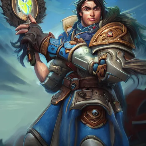 Prompt: varian wrynn listening to phonk music, dmitry prozorov style, artstation, extremely detailed, 8 k, high quality, beatufil painting