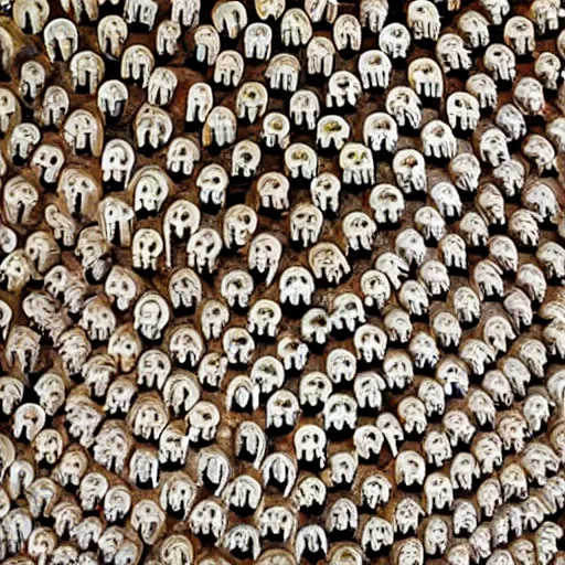 Prompt: endless rows of teeth