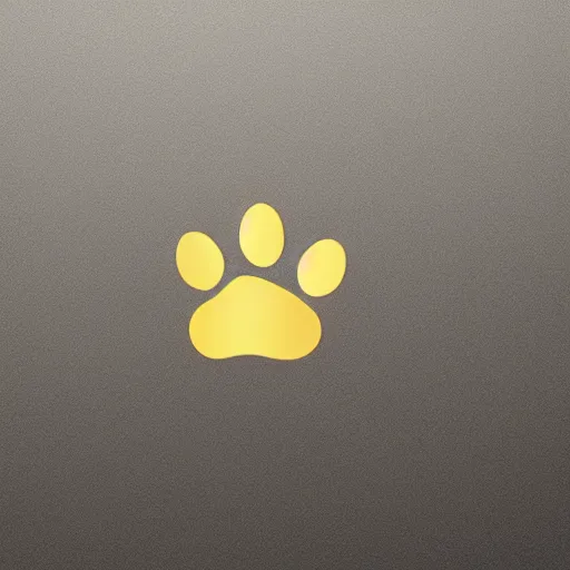 Image similar to Professional logo of a cat paw reaching for a golden coin.