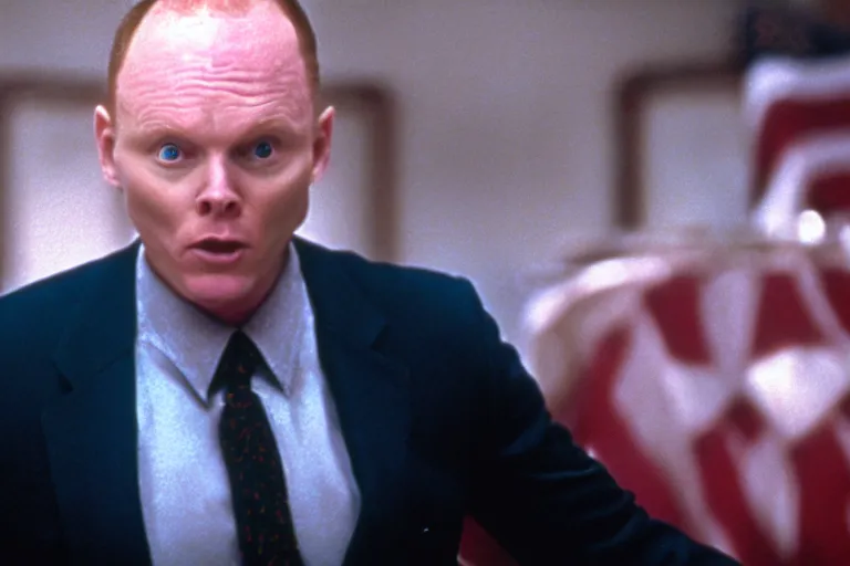 Image similar to a film still of Bill burr in patriot games, high quality