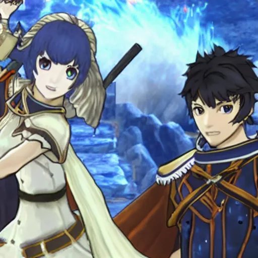 Prompt: Shouzou Kaga unveils the new Fire Emblem game at e3