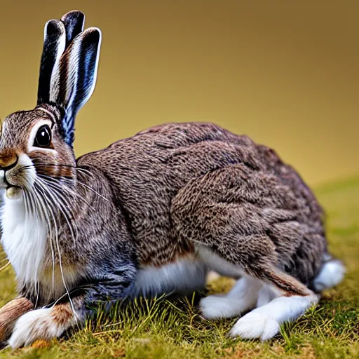 Image similar to a hare - cat - hybrid, animal photography