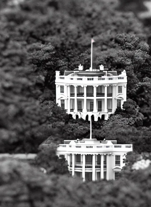 Image similar to White House, tilt shift