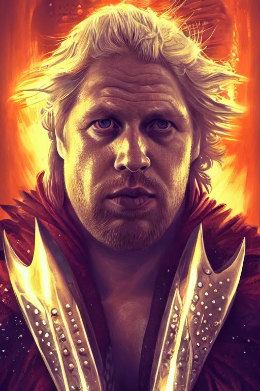 Image similar to Boris Johnson as Aquaman by Zack Snyder, realistic portrait, symmetrical, highly detailed, digital painting, artstation, concept art, smooth, sharp focus, illustration, cinematic lighting, art by artgerm and greg rutkowski and alphonse mucha