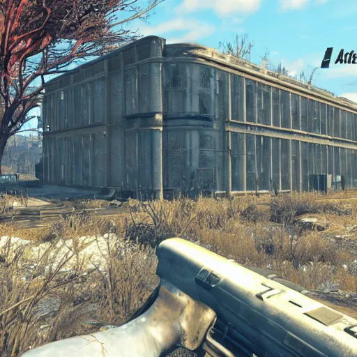 Image similar to fallout 4 big atom research building