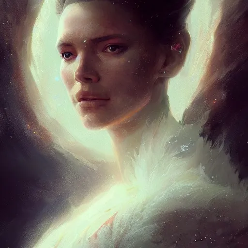 Prompt: a beautiful portrait of an ancient wind goddess by Greg Rutkowski and Raymond Swanland, Trending on Artstation, ultra realistic digital art