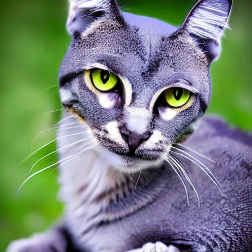 Image similar to a dragon - cat - hybrid, animal photography, wildlife photo
