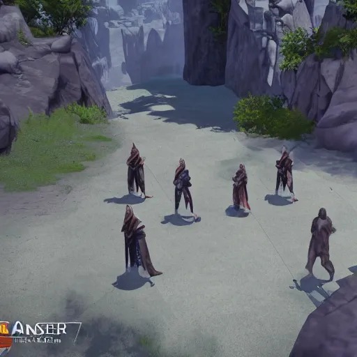 Image similar to a jedi rpg game rendered in unreal engine 5