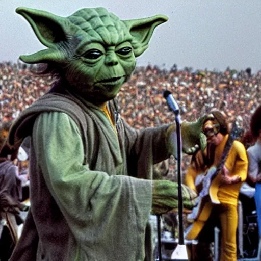Image similar to Yoda Performing at Woodstock with The Grateful Dead