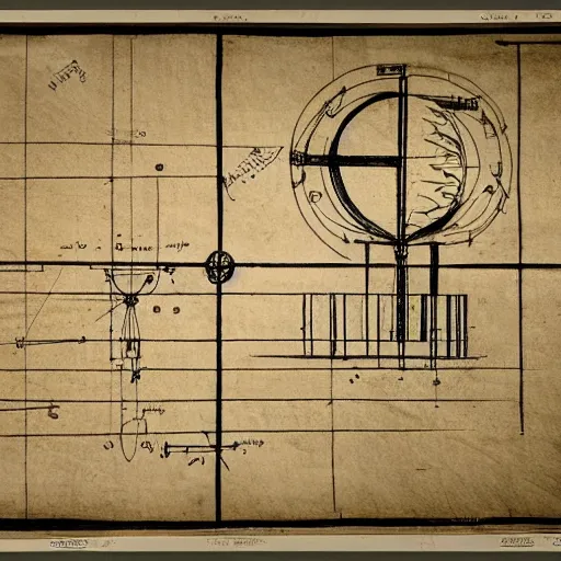 Image similar to davinci schematic for a ufo