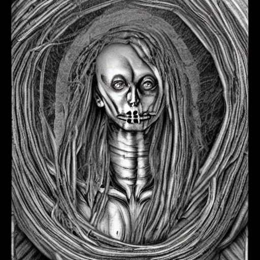 Image similar to a photograph of leornado da vinci, in the style of h. r. giger