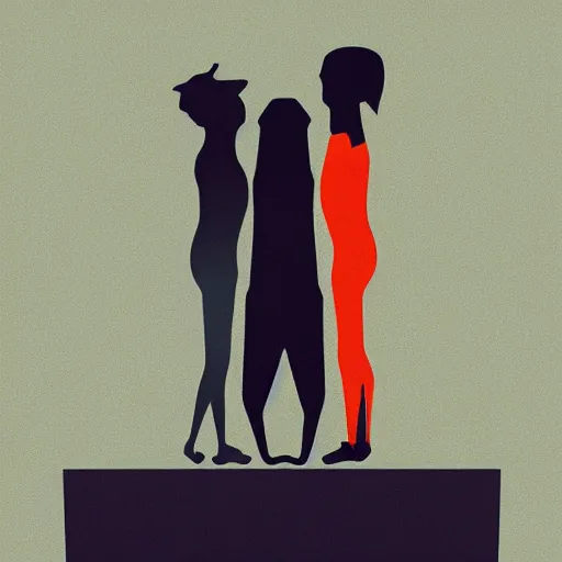 Image similar to best friends, illustration by mads berg