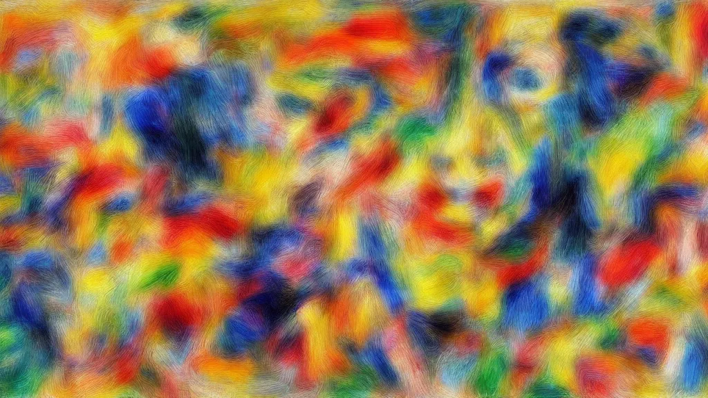 Image similar to abstract art painting, geometry, lines, forms, shapes, in style of pierre - auguste renoir, 4 k, high resolution details,