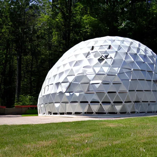 Image similar to geodesic dome by buckminster fuller