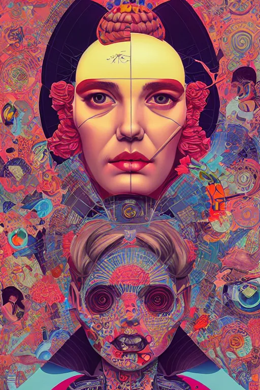 Image similar to portrait of godel's incompleteness theorem, by tristan eaton, victo ngai, peter mohrbacher, artgerm,