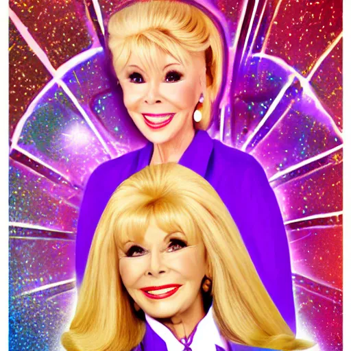 Prompt: beautiful digital illustration of barbara eden I Dream of Jeannie and bottle artist