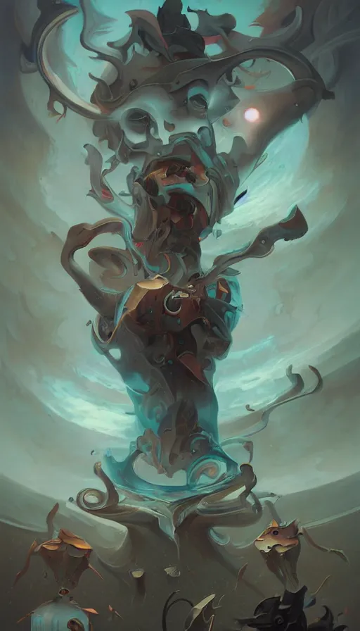 Prompt: techno artwork, by peter mohrbacher