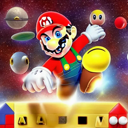 Image similar to mario in interstellar