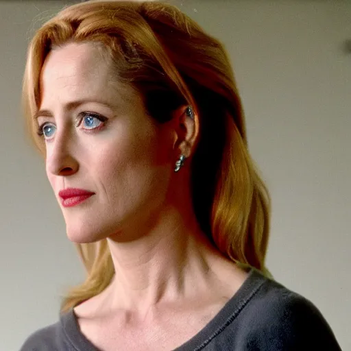 Prompt: gillian anderson as buffy