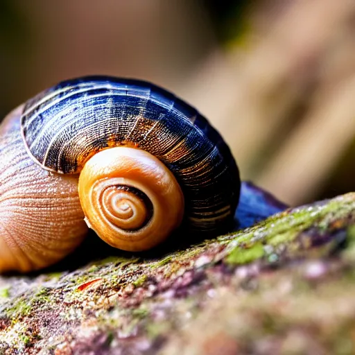 Prompt: a photograph of an extremely fat snail