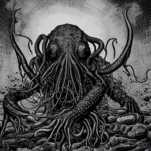 Image similar to Cthulhu by Dan Hillier