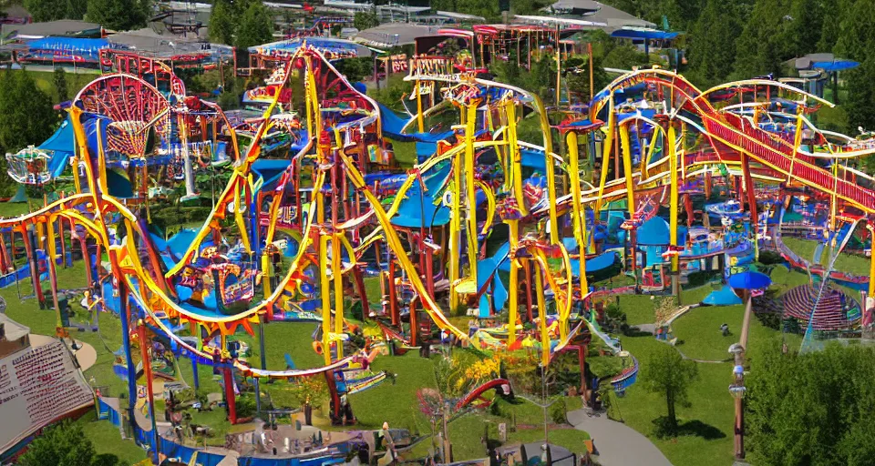 Prompt: Knoebel's Amusement Park