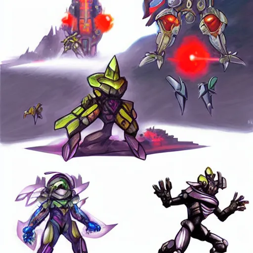 Image similar to metroid ing dark world concept art